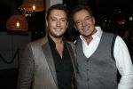 Aalsmeer 30 januari 2017
Nieuwjaarsreceptie Henk Geels in studio 's Aalsmeer. gerard joling met Tino Martin