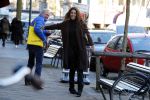 Amsterdam 19 januari 2017  
Glennis Grace op de cornelis schuytstraat met Jack Spijkerman