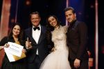 Utrecht 12 januari 2017
Uitreiking musical awards in het beatrixtheater. Gloria Estefan met Albert Verlinde Romy Monteiro en Dave Mantel