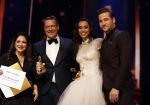 Utrecht 12 januari 2017
Uitreiking musical awards in het beatrixtheater. Gloria Estefan met Albert Gloria Estefan Albert Verlinde Romy Monteiro Dave Mantel