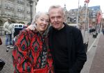 Amsterdam 29 januari 2017 
Surprise party Harry Mens vanwege zijn 70e verjaardag. Het werd gevierd op het leidse plein. Harry met zijn nieuwe oude vriendin Juul
