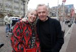 Amsterdam 29 januari 2017 
Surprise party Harry Mens vanwege zijn 70e verjaardag. Het werd gevierd op het leidse plein. Harry met zijn nieuwe oude vriendin Juul