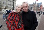 Amsterdam 29 januari 2017 
Surprise party Harry Mens vanwege zijn 70e verjaardag. Het werd gevierd op het leidse plein. Harry met zijn nieuwe oude vriendin Juul
