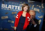 Hoorn 16 januari 2017
Premiere van FIFA Blatter, de val van de voetbalkeizer, in Schouwburg Het Park in Hoorn. Janke Deker met Tom Egbers