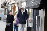 Amsterdam 28 januari 2017 
Lange Frans met zijn (ex) vrouw Danielle v Aalderen in amsterdam zuid