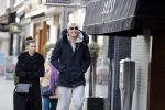 Amsterdam 28 januari 2017 
Lange Frans met zijn (ex) vrouw Danielle v Aalderen in amsterdam zuid