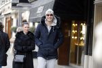 Amsterdam 28 januari 2017 
Lange Frans met zijn (ex) vrouw Danielle v Aalderen in amsterdam zuid