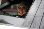 Amsterdam 30 januari 2017  
Lil Kleine in zijn nieuwe Range Rover sport. Hij koopt broodjes bij de hergo