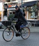 Amsterdam 21 januari 2017
Mari v d Ven op zijn electrische fiets