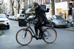 Amsterdam 21 januari 2017
Mari v d Ven op zijn electrische fiets