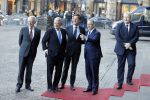 Amsterdam 17 januari 2017
Nieuwjaarsreceptie Koning Willem Alexander en Koningin Maxima in het paleis op de dam. Mark Rutte Jan v Zanen Ahmed Aboutaleb Jozias v Aartsen en Eberhard v d Laan
