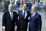 Amsterdam 17 januari 2017
Nieuwjaarsreceptie Koning Willem Alexander en Koningin Maxima in het paleis op de dam. Mark Rutte Jan v Zanen Ahmed Aboutaleb Jozias v Aartsen en Eberhard v d Laan