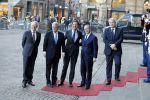 Amsterdam 17 januari 2017
Nieuwjaarsreceptie Koning Willem Alexander en Koningin Maxima in het paleis op de dam. Mark Rutte Jan v Zanen Ahmed Aboutaleb Jozias v Aartsen en Eberhard v d Laan