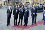 Amsterdam 17 januari 2017
Nieuwjaarsreceptie Koning Willem Alexander en Koningin Maxima in het paleis op de dam. Mark Rutte Jan v Zanen Ahmed Aboutaleb Jozias v Aartsen en Eberhard v d Laan