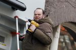 Amsterdam 27 januari 2017  
Menno Kohler aan het klussen bij een nieuw restaurant  in amsterdam zuid