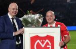 Eindhoven, 22 Januari 2017 Kompetitiewedstrijd PSV-SC Heerenveen, eindstand 4-3 met o.a. Michael v Gerwen die werd gehuldigd.