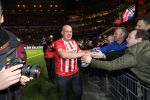 Eindhoven, 22 Januari 2017 Kompetitiewedstrijd PSV-SC Heerenveen, eindstand 4-3 met o.a. Michael v Gerwen die werd gehuldigd.