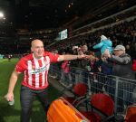 Eindhoven, 22 Januari 2017 Kompetitiewedstrijd PSV-SC Heerenveen, eindstand 4-3 met o.a. Michael v Gerwen die werd gehuldigd.