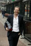 Amsterdam 29 januari 2017 
Surprise party Harry Mens vanwege zijn 70e verjaardag. Het werd gevierd op het leidse plein. Michiel Mol met zijn eigen merk  Vodka Caramol
