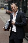 Amsterdam 29 januari 2017 
Surprise party Harry Mens vanwege zijn 70e verjaardag. Het werd gevierd op het leidse plein. Michiel Mol met zijn eigen merk  Vodka Caramol