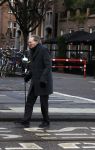 Amsterdam 15 januari 2017 
Remco Campert op straat en in de tram