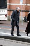 Amsterdam 15 januari 2017 
Remco Campert op straat en in de tram