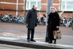 Amsterdam 15 januari 2017 
Remco Campert op straat en in de tram