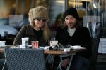 Amsterdam 12 januari 2017
Actrice Rosa Reuten met haar stylist Tommy Driessen op terras bij v Dam