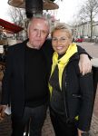 Amsterdam 29 januari 2017 
Surprise party Harry Mens vanwege zijn 70e verjaardag. Het werd gevierd op het leidse plein. harry met Sandra Peet