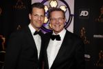 Scheveningen 24 januari 2018
Uitreiking musical awards in circustheater. Albert Verlinde met een vriend