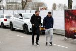 Rotterdam 24 januari 2018 
Andre Hazes met zijn beste vriend PA en chauffeur Djarno Hofland