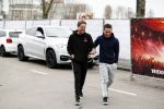 Rotterdam 24 januari 2018 
Andre Hazes met zijn beste vriend PA en chauffeur Djarno Hofland