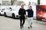 Rotterdam 24 januari 2018 
Andre Hazes met zijn beste vriend PA en chauffeur Djarno Hofland