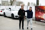 Rotterdam 24 januari 2018 
Andre Hazes met zijn beste vriend PA en chauffeur Djarno Hofland