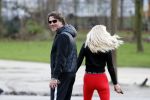 Amsterdam 6 januari 2018
Sonja bakker met haar nieuwe vriend Barry van Suijdam in het vondelpark.