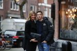 Amsterdam 22 januari 2018 
Esteel Cruijff met haar zoon Maxim Gullit op de cornelis schuytstraat