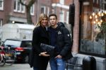 Amsterdam 22 januari 2018 
Esteel Cruijff met haar zoon Maxim Gullit op de cornelis schuytstraat