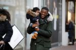 Amsterdam 17 januari 2018
Georginio Wijnaldum met zijn vriendin en zoonJacian Emile Wijnaldum op de pc hooftstraat