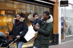Amsterdam 17 januari 2018
Georginio Wijnaldum met zijn vriendin en zoonJacian Emile Wijnaldum op de pc hooftstraat