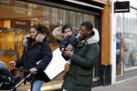 Amsterdam 17 januari 2018
Georginio Wijnaldum met zijn vriendin en zoonJacian Emile Wijnaldum op de pc hooftstraat