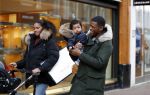 Amsterdam 17 januari 2018
Georginio Wijnaldum met zijn vriendin en zoonJacian Emile Wijnaldum op de pc hooftstraat