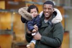 Amsterdam 17 januari 2018
Georginio Wijnaldum met zijn vriendin en zoonJacian Emile Wijnaldum op de pc hooftstraat