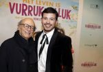 Amsterdam 22 januari 2018
Premiere het leven in vurrukkuluk in Tuschinski. Geza Weisz met zijn vader Frans en moeder