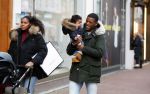 Amsterdam 17 januari 2018
Gini Wijnaldum met zijn vriendin en zoonJacian Emile Wijnaldum op de pc hooftstraat