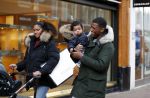 Amsterdam 17 januari 2018
Gini Wijnaldum met zijn vriendin en zoonJacian Emile Wijnaldum op de pc hooftstraat