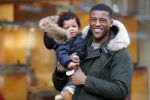 Amsterdam 17 januari 2018
Gini Wijnaldum met zijn vriendin en zoonJacian Emile Wijnaldum op de pc hooftstraat