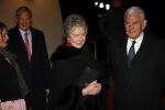 Apeldoorn 19 januari 2018
Prinses Margriet Pieter v Vollenhoven vieren de 75e verjaardag van Margriet in de schouwburg van Apeldoorn. Jaap en Mary Rost Onnes