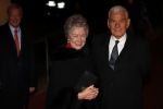 Apeldoorn 19 januari 2018
Prinses Margriet Pieter v Vollenhoven vieren de 75e verjaardag van Margriet in de schouwburg van Apeldoorn. Jaap en Mary Rost Onnes