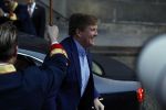 Amsterdam 17 januari 2018 
Koningin Maxima Koning Wiollem Alexander en Prinses Margriet arriveren bij het koninklijk paleis op de dam waar de nieuwjaarsreceptie is.