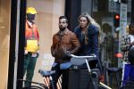 Amsterdam 25 januari 2018
Keeper van ajax Kostas Lamprou met vriendin op de pc hooftstraat